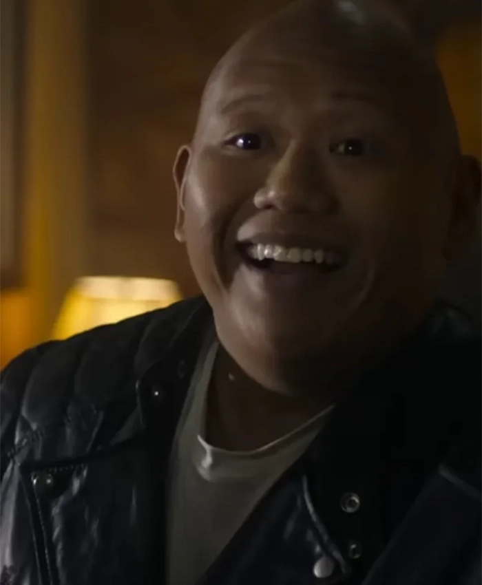 Buy Movie Novocaine 2025 Jacob Batalon Black Leather Quilted Jacket For Unisex