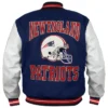 Buy New England Patriots Blue And Varsity White Letterman Jacket