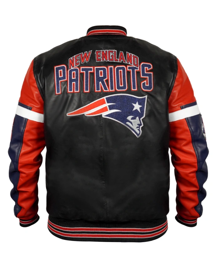 Buy New England Patriots Bomber Leather Jacket
