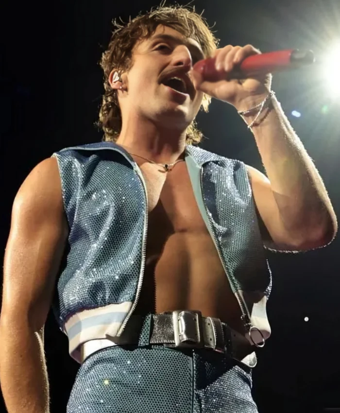Buy New York American Heart World Tour Benson Boone Blue Sequin Vest