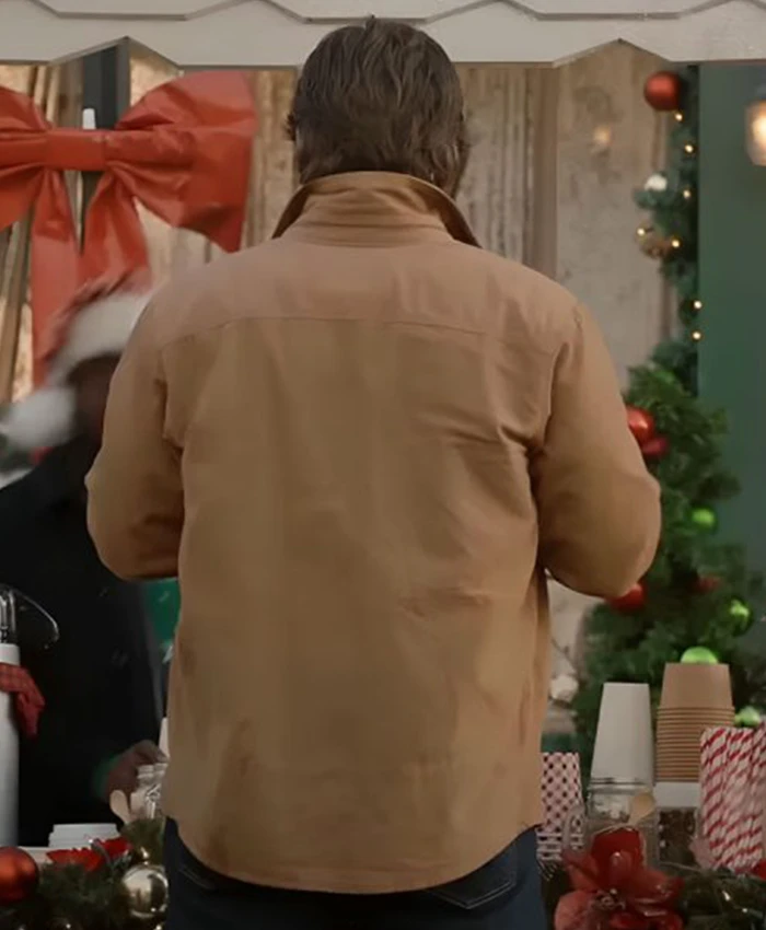 Buy Nick B. Santa Tell Me Christopher Russell Brown Cotton Jacket For Men And Women