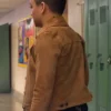 Buy Nikko Angelo TV Series Davey And Jonesies Locker 2024 Emile Brown Leather Jacket For Men And Women