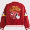 Buy Now Abercrombie And Fitch 2025 Kansas City Chiefs Red Varsity Jacket For Men And Women
