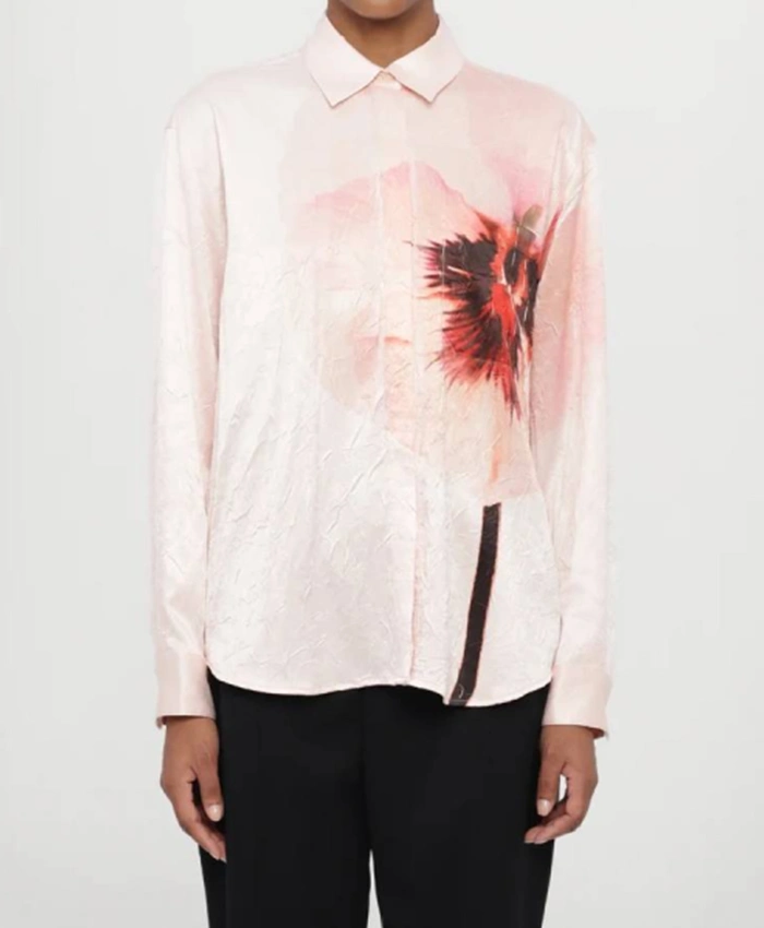 Buy Now Advertisements 2025 Sarah Jessica Parker Pink Floral Shirt For Unisex