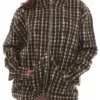 Buy Now Ajax Petropolus TV Series Wednesday Season 02 Georgie Farmer Cotton Plaid Jacket For Unisex