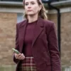 Buy Now Alison Woods TV Series Code Of Silence Season 01 Rose Ayling Ellis Maroon Blazer For Unisex
