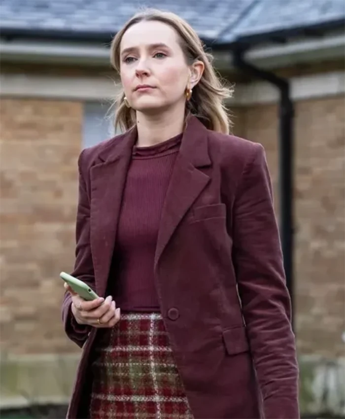 Buy Now Alison Woods TV Series Code Of Silence Season 01 Rose Ayling Ellis Maroon Blazer For Unisex