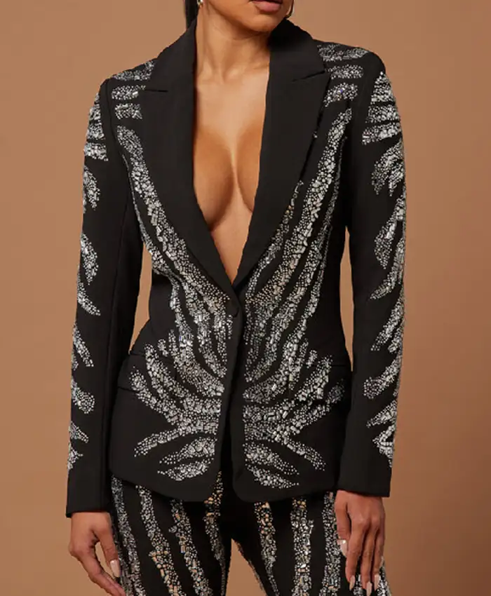 Alternative view of American Idol S23 Amanda Barise Black Blazer
