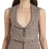 Buy Now Angelique Cabral TV Series The Neighborhood Season 07 Lisa Chatsworth Check Wool Vest For Unisex