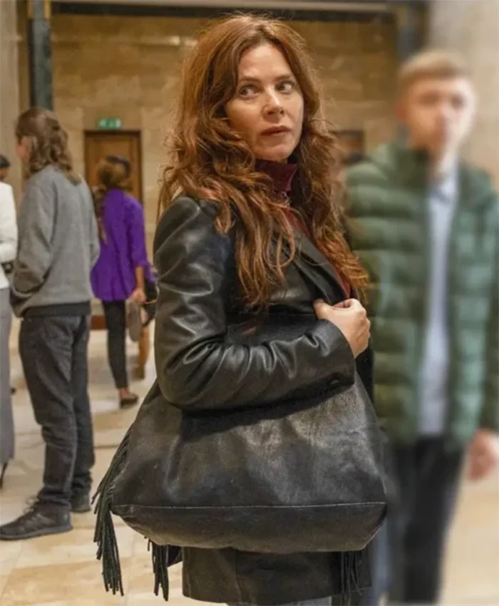 Buy Now Anna McKinney Movie Unforgivable 2025 Anna Friel Black Leather Blazer For Unisex