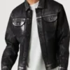 Buy Now Assisted Living S05 Phillip Metallic Wash Denim Jacket For Sale