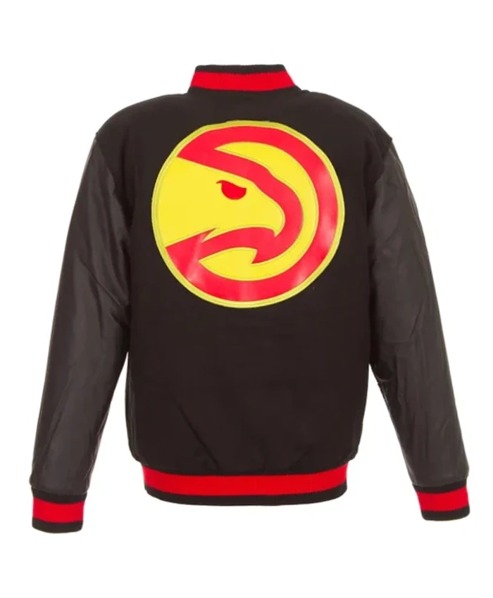 Buy Now Atlanta Hawks Black Letterman Varsity Jacket For Men And Women