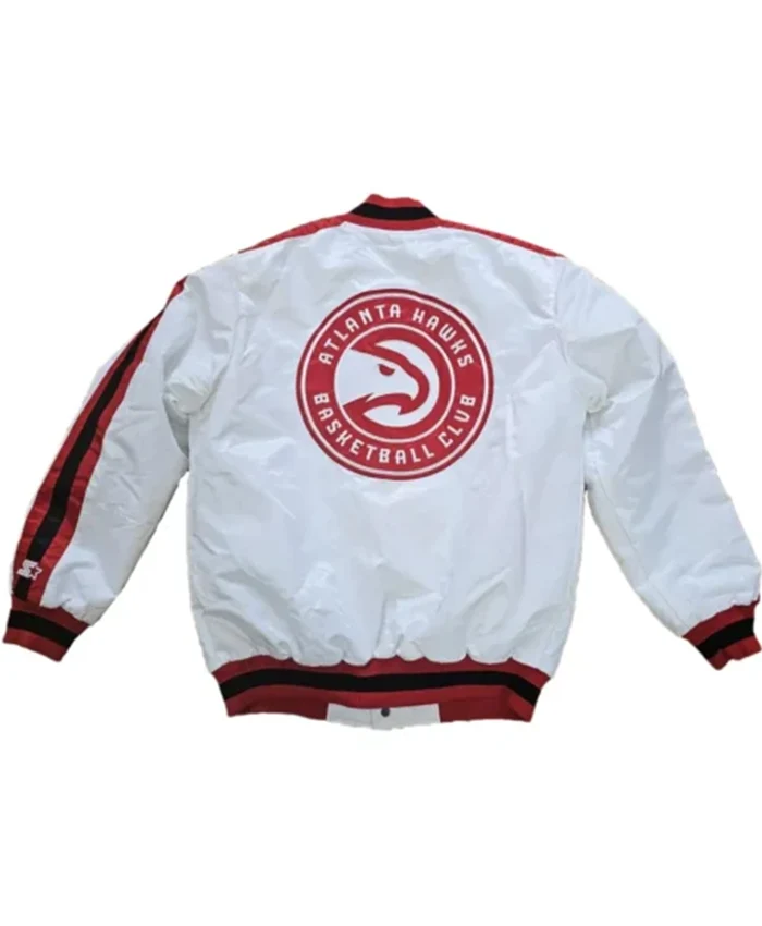 Buy Now Atlanta Hawks Classic White Varsity Jacket For Men And Women