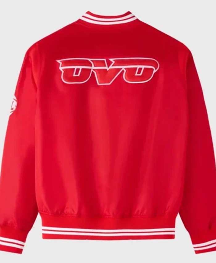 Buy Now Atlanta Hawks OVO Red Varsity Jacket For Men And Women