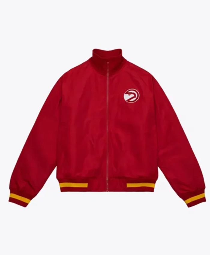 Buy Now Atlanta Hawks Red Full Zip Bomber Jacket For Men And Women