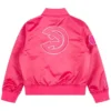Buy Now Atlanta Hawks Triple Pink Varsity Jacket For Men And Women