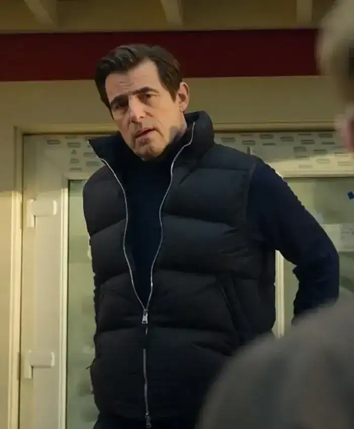 Buy Now Bad Sisters John Paul Williams Black Puffer Vest For Sale