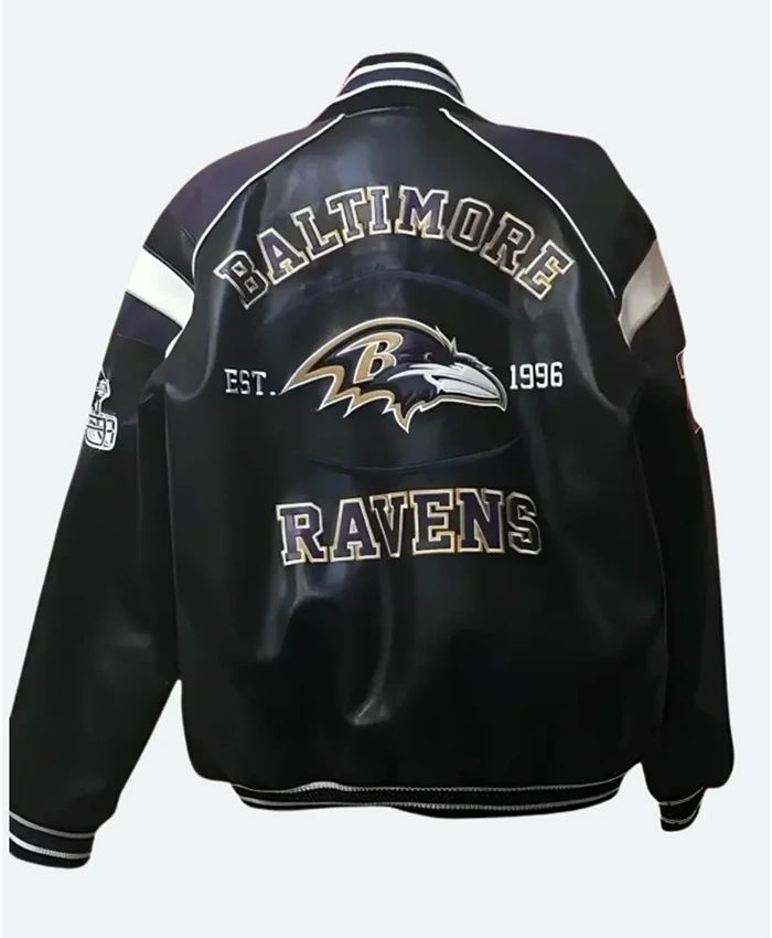 Buy Now Baltimore Ravens Black Vintage Bomber Leather Jacket For Men And Women