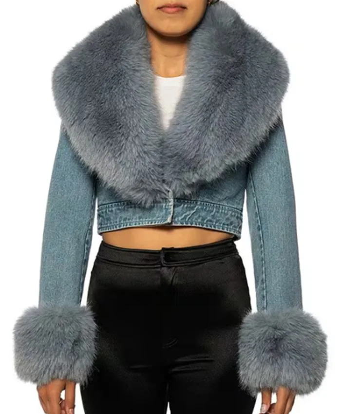 Buy Now Barbara Howard Abbott Elementary Season 04 Sheryl Lee Ralph Fur Denim Jacket For Unisex