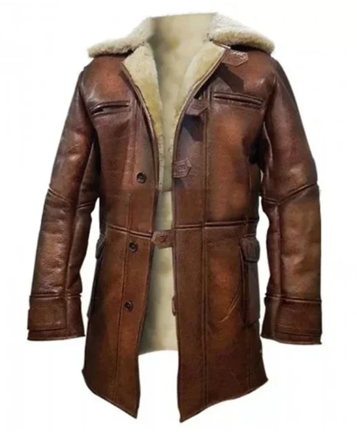 Alternative view of Batman The Dark Knight Rises Leather Bane Coat