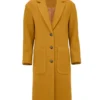Buy Now Belinda Chandra TV Series Doctor Who Season 15 Varada Sethu Yellow Wool Coat For Unisex
