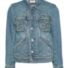 Buy Now Beth Behrs The Neighborhood Season 07 Gemma Blue Denim Jacket For Unisex
