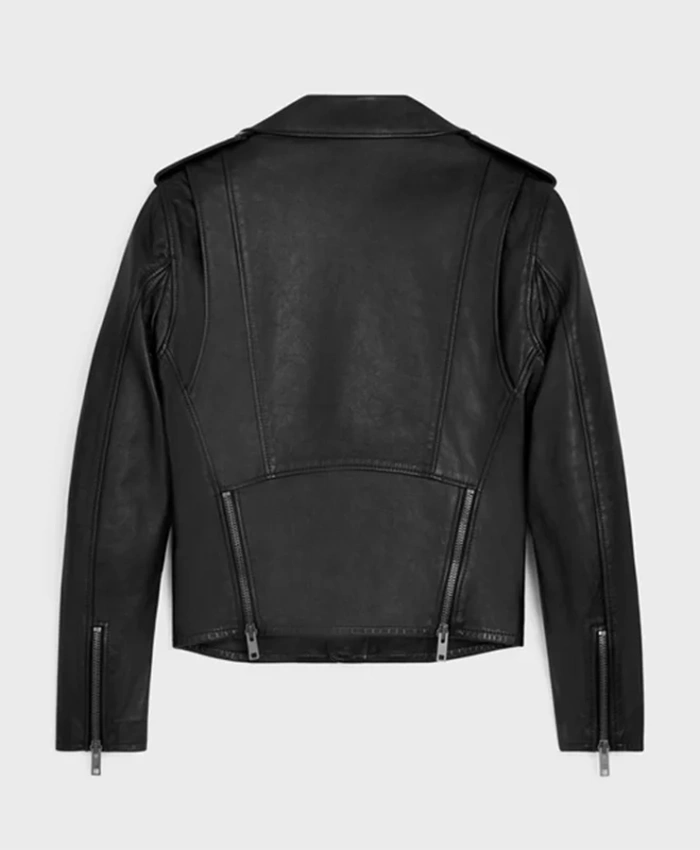 Alternative view of Biker Black Leather Jacket