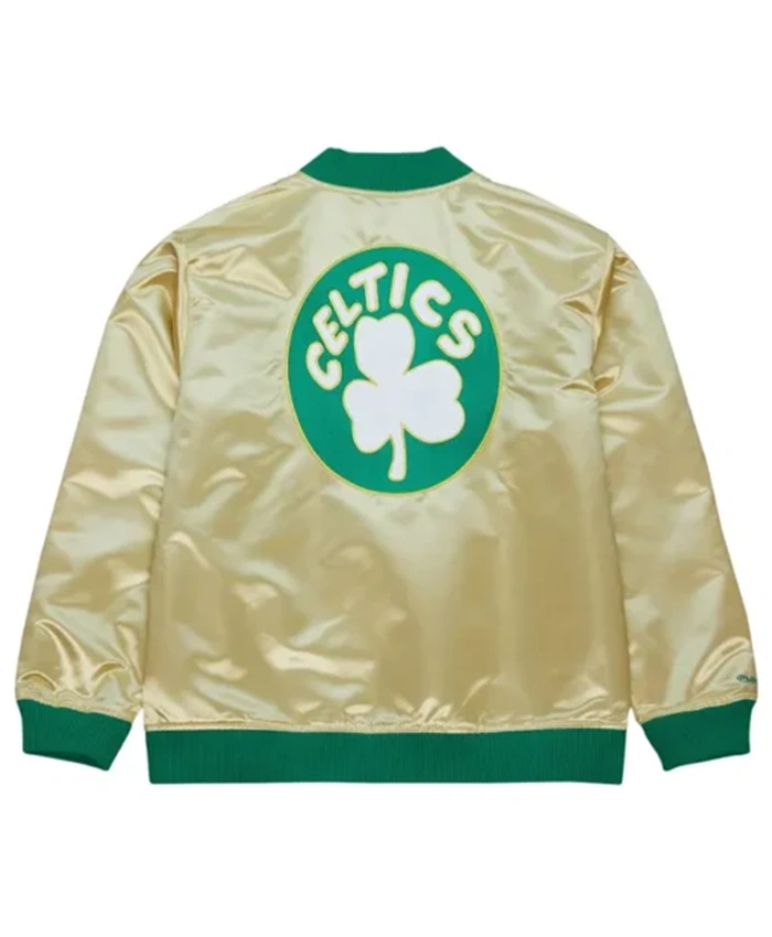 Buy Now Boston Celtics Gold Vintage Bomber Jacket For Men And Women