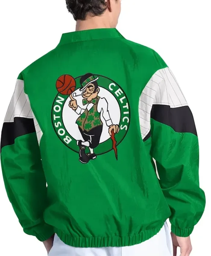 Alternative view of Boston Celtics Starter Kelly Green Full-Zip Jacket