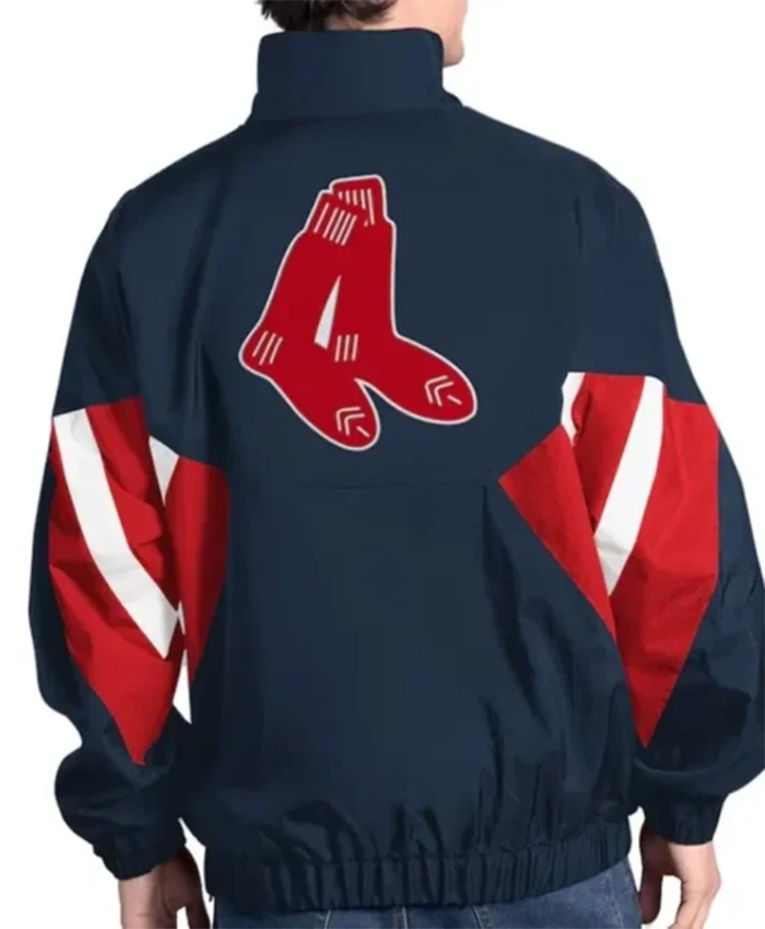 Buy Now Boston Red Sox Cooperstown Chief Navy Half Zipper Jacket For Men And Women