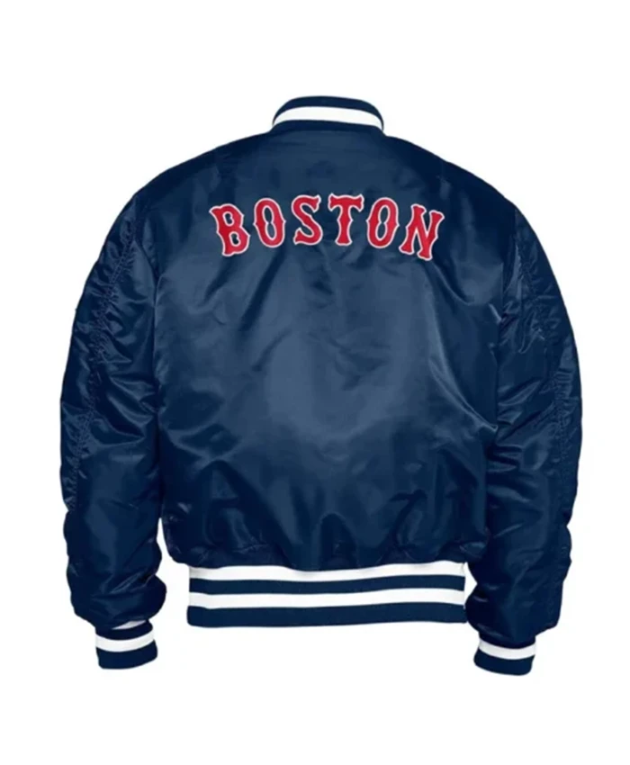 Alternative view of Boston Red Sox MA-1 Blue Bomber Jacket