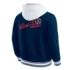 Buy Now Boston Red Sox Navy Blue Cotton Hooded Varsity Jacket For Men And Women