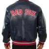 Buy Now Boston Red Sox Navy Blue Leather Varsity Jacket For Men And Women