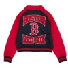 Buy Now Boston Red Sox Red And Navy Blue Throwback Varsity Jacket For Men And Women