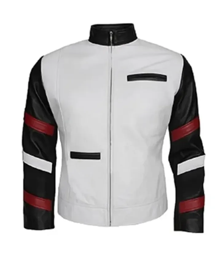 Buy Now Bruce Lee Black And White Leather Jacket For Men And Women