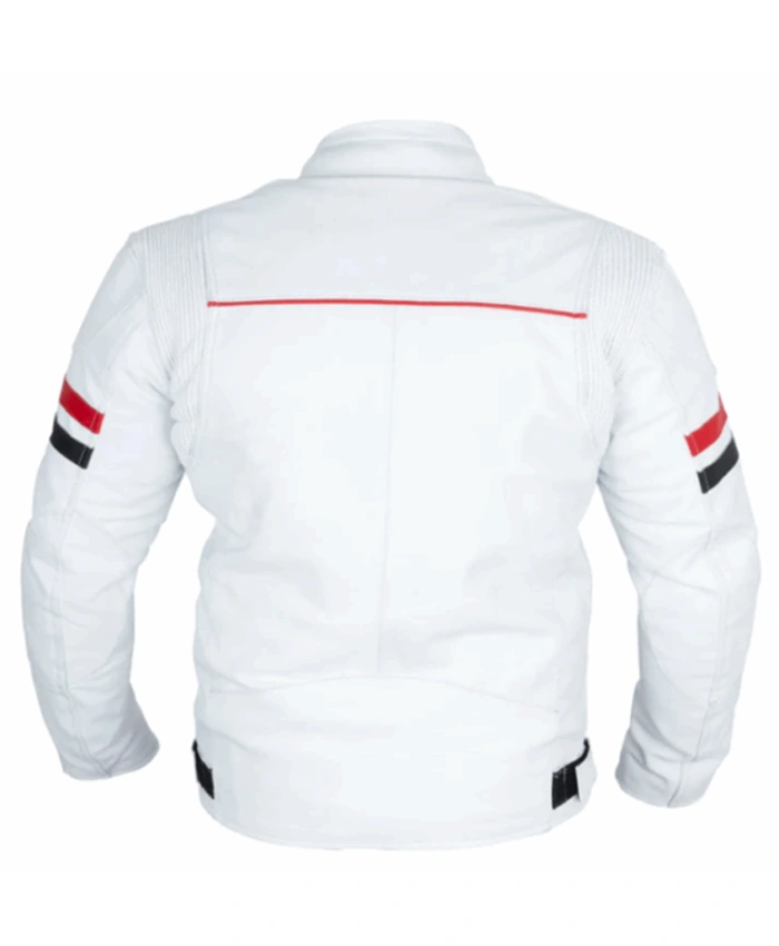 Buy Now Cafe Racer Weston White Jacket For Men And Women