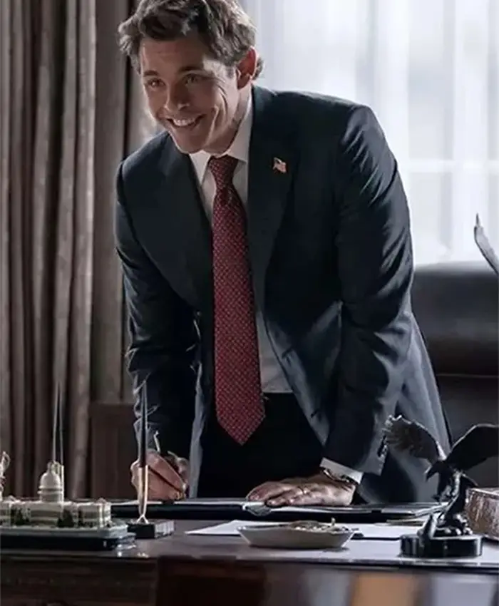 Paradise 2025 James Marsden Black Suit - Image 2