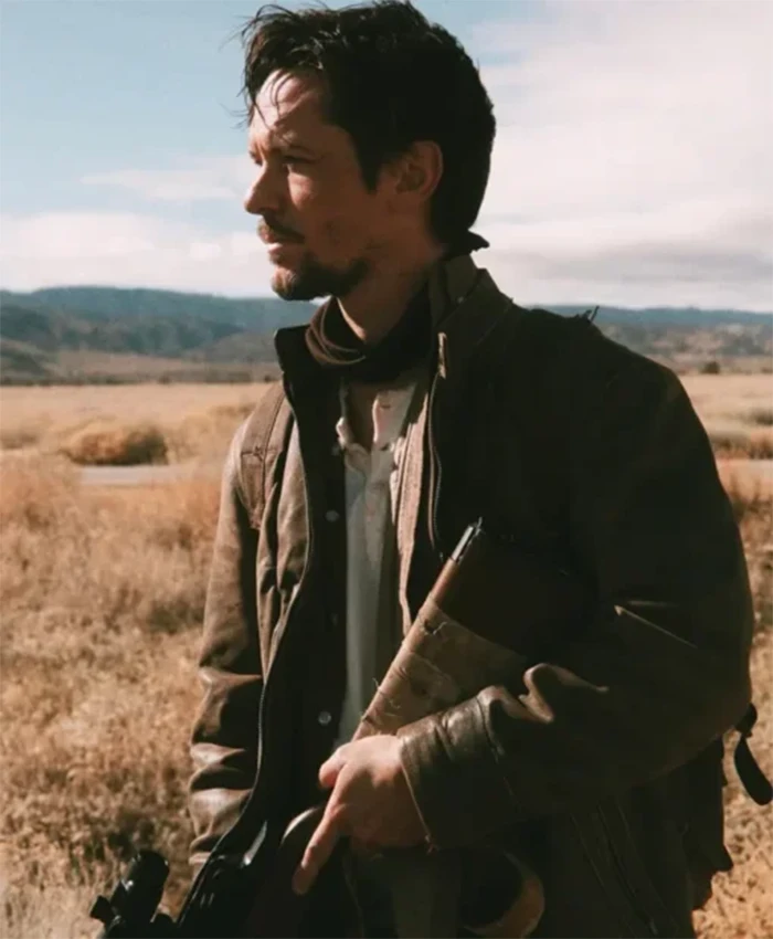 Red Plague 2025 Chad Sellers Brown Leather Jacket - Image 2