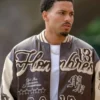 Buy Now Celebs Go Dating S14 Louis Russell Leather Varsity Jacket
