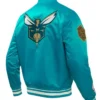 Buy Now Charlotte Hornets 2023 24 City Edition Teal Blue Varsity Jacket For Unisex