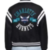 Buy Now Charlotte Hornets Printed Logo Black Varsity Jacket For Men And Women
