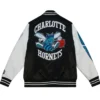 Buy Now Charlotte Hornets Team Origins Black And White Varsity Jacket For Men And Women