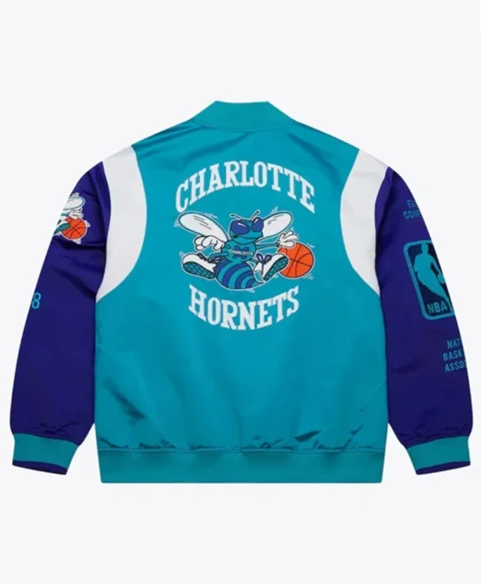 Buy Now Charlotte Hornets Team Origins Teal Blue Varsity Jacket For Men And Women