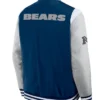 Buy Now Chicago Bears Elements Elite Blue And Grey Varsity Jacket For Men And Women