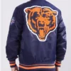 Buy Now Chicago Bears Mashup Classic Navy Blue Letterman Varsity Jacket For Unisex
