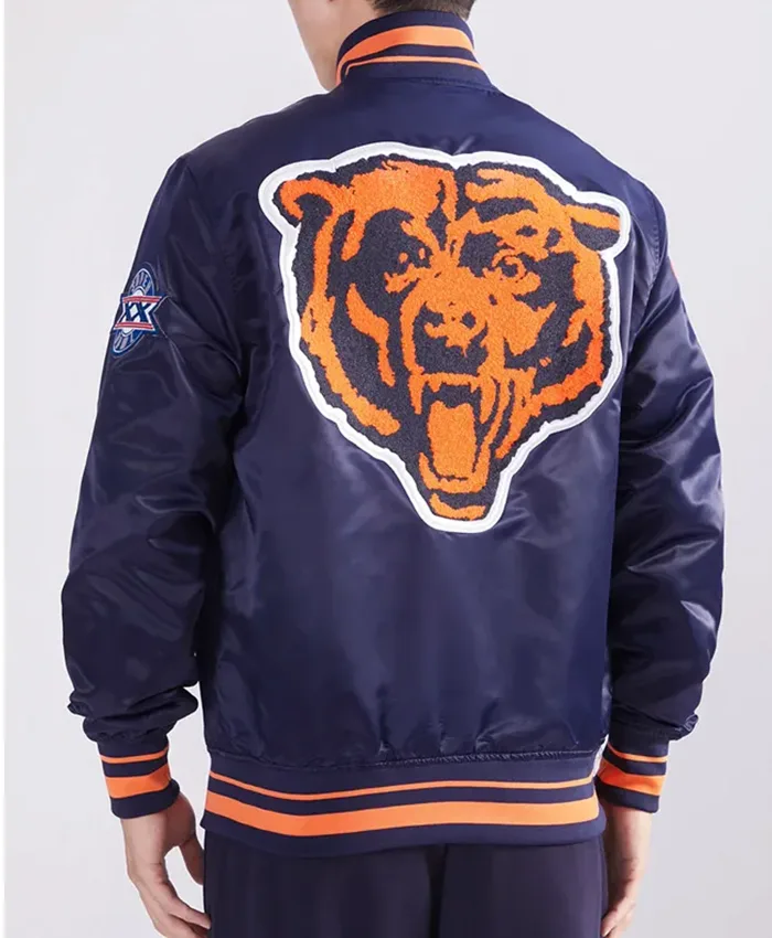 Buy Now Chicago Bears Mashup Classic Navy Blue Letterman Varsity Jacket For Unisex
