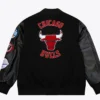 Buy Now Chicago Bulls Black Out Vintage Logo Letterman Varsity Jacket For Unisex
