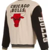 Buy Now Chicago Bulls Cream And Black Letterman Varsity Jacket For Men And Women
