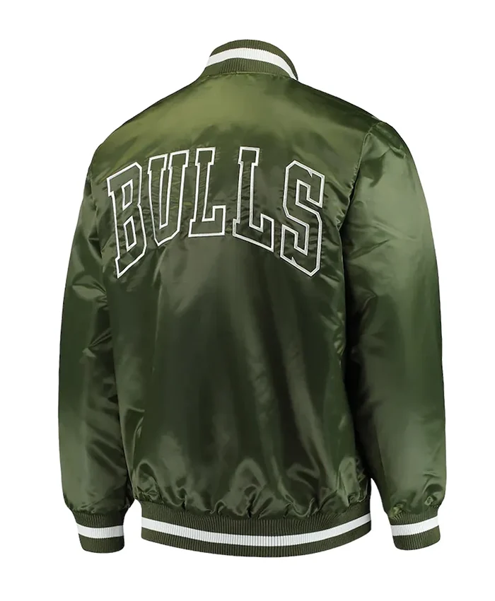 Buy Now Chicago Bulls Forest Green Letterman Varsity Jacket For Men And Women