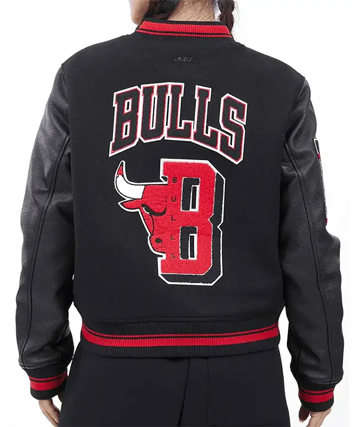 Buy Now Chicago Bulls Mashup 6X Black Varsity Jacket For Men And Women